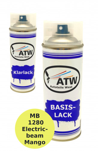 Autolack für Mercedes Benz 1280 Electricbeam Mango +400ml Klarlack Set
